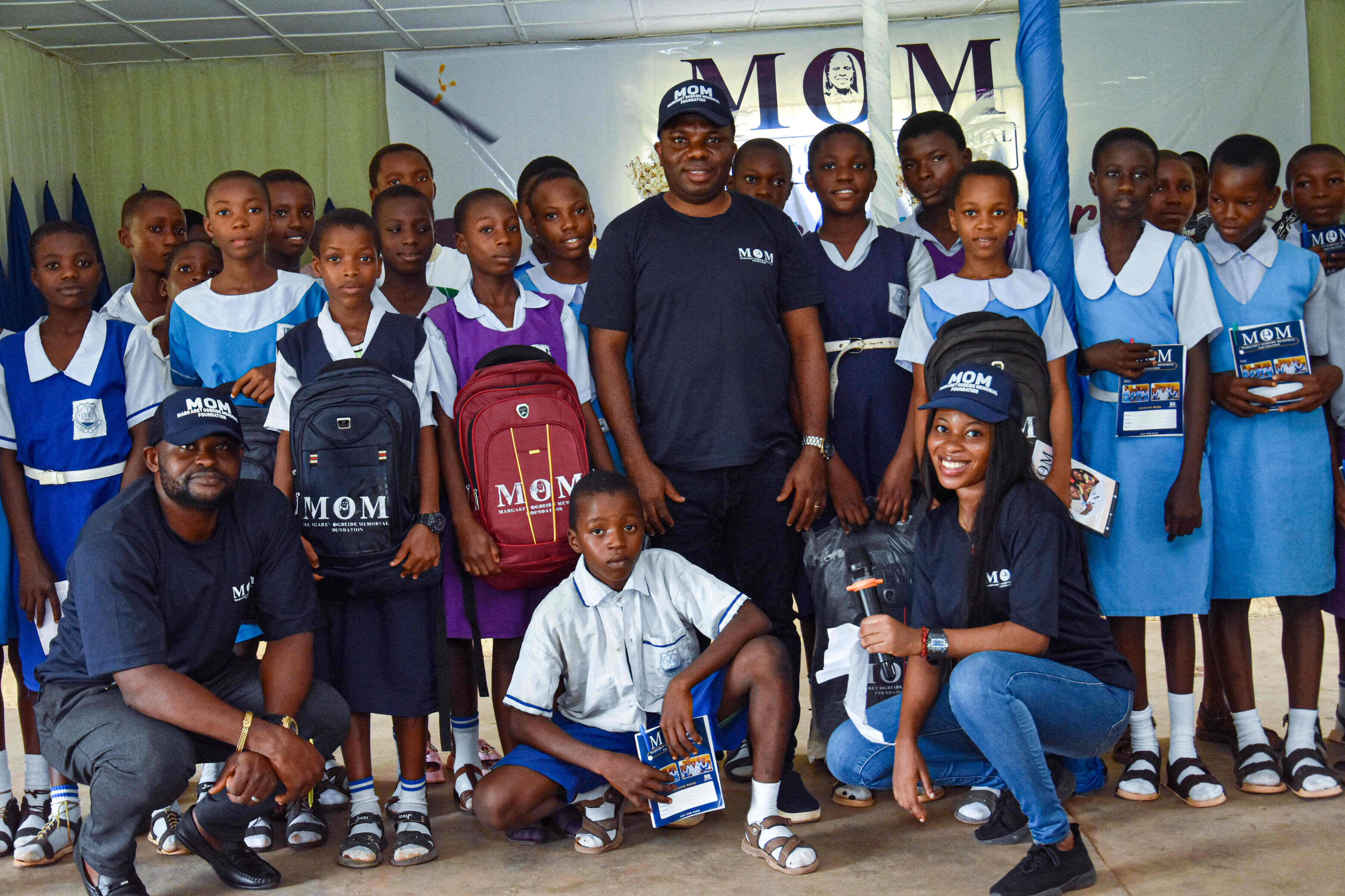 Group Photograph of the 2023 Scholarship Awardees and MOM Foundation Staff
