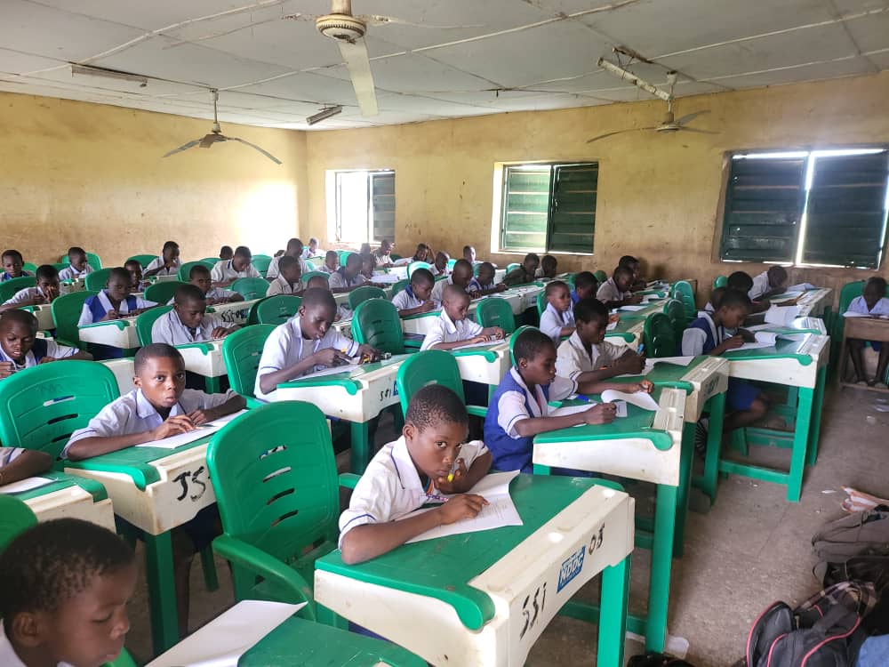Abavo Girls Secondary School, Abavo Students of Abavo Girls Secondary School, Abavo during the conduct of 2024 scholarship exam.
